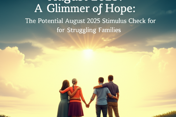 A Glimmer of Hope? The Potential August 2025 Stimulus Check for Struggling Families A Glimmer of Hope? The Potential August 2025 Stimulus Check for Struggling Families